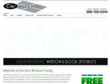 Tablet Screenshot of doviwindows.com